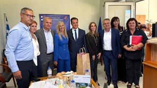 Επίσκεψη  Άδ. Γεωργιάδη στο ΓΝ Δράμας