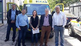 Παραλαβή του πρώτου από τα 90 νέα ασθενοφόρα για την κάλυψη των αναγκών των Παραρτημάτων του ΕΚΑΒ