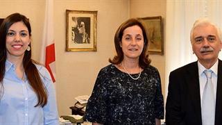 Επίσκεψη της Πρέσβειρας του Ισραήλ στην Ελλάδα στα Κεντρικά Γραφεία του Ε.Ε.Σ