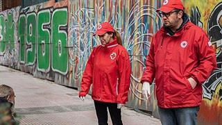 Νέα εξόρμηση του κλιμακίου του Ελληνικού Ερυθρού Σταυρού για την στήριξη των αστέγων στο κέντρο της Αθήνας