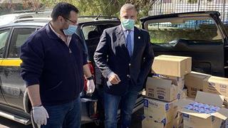 Ο Περιφερειάρχης Αττικής παρέδωσε στο γηροκομείο Αθηνών τρόφιμα και υγειονομικό υλικό