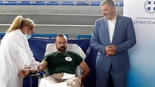 Γ. Πατούλης: Τιμούμε και ευχαριστούμε τους εθελοντές αιμοδότες