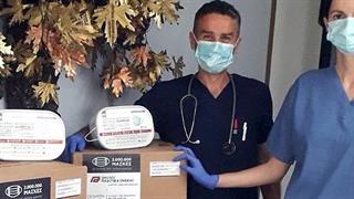 Δωρεά χειρουργικών μασκών μέσω του "Δεσμού"