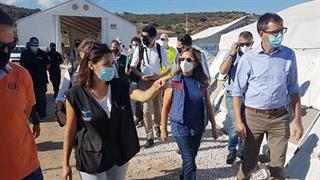 Επίσκεψη Υφυπουργού Υγείας Ζωής Ράπτη στο Κέντρο Υποδοχής και Ταυτοποίησης Λέσβου