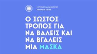 Ο Σωστός Τρόπος για να Βάλεις και να Βγάλεις μια Μάσκα (ΕΟΔΥ)