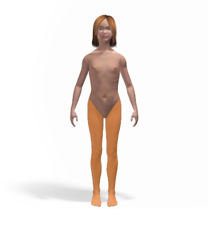 Κορίτσι - Ισχίο, Πόδια, Πέλματα